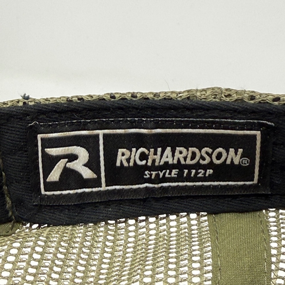 Richardson 112P Leupold Tiger Stripe Camo American Flag Trucker Hat Snapback - Picture 8 of 9